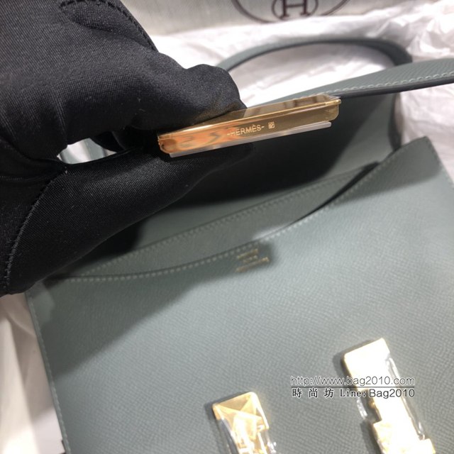 Hermes空姐包 愛馬仕Constance方胖子半手工 Epsom掌紋小牛進口皮 Hermes單肩斜挎包  tdh2102
